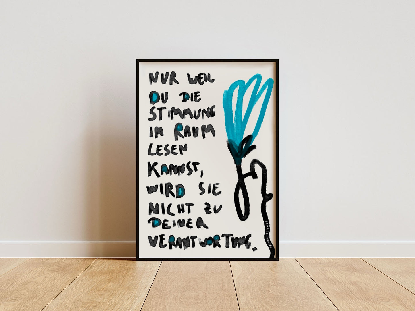 Art Print „Die Stimmung im Raum…“