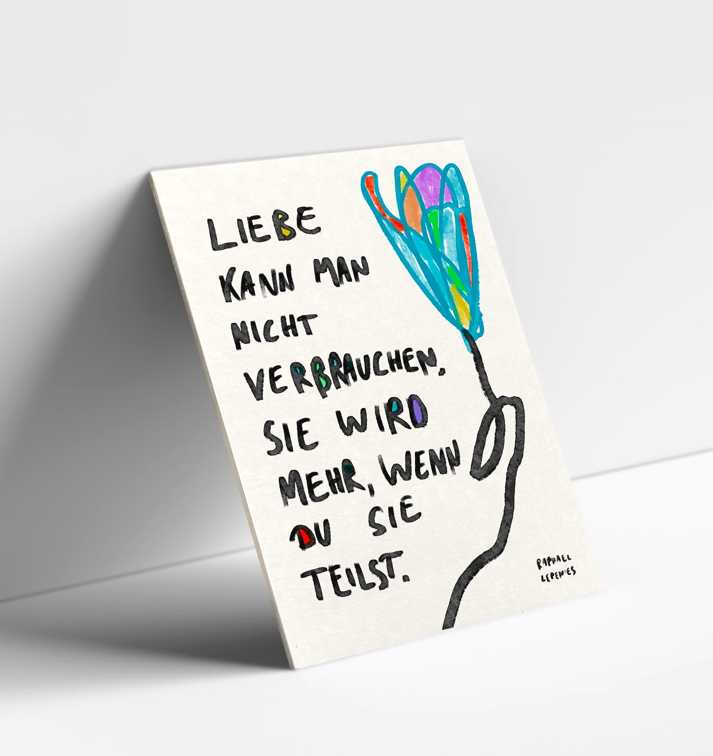 3 x MutKarten „Liebe kann man nicht verbrauchen...“