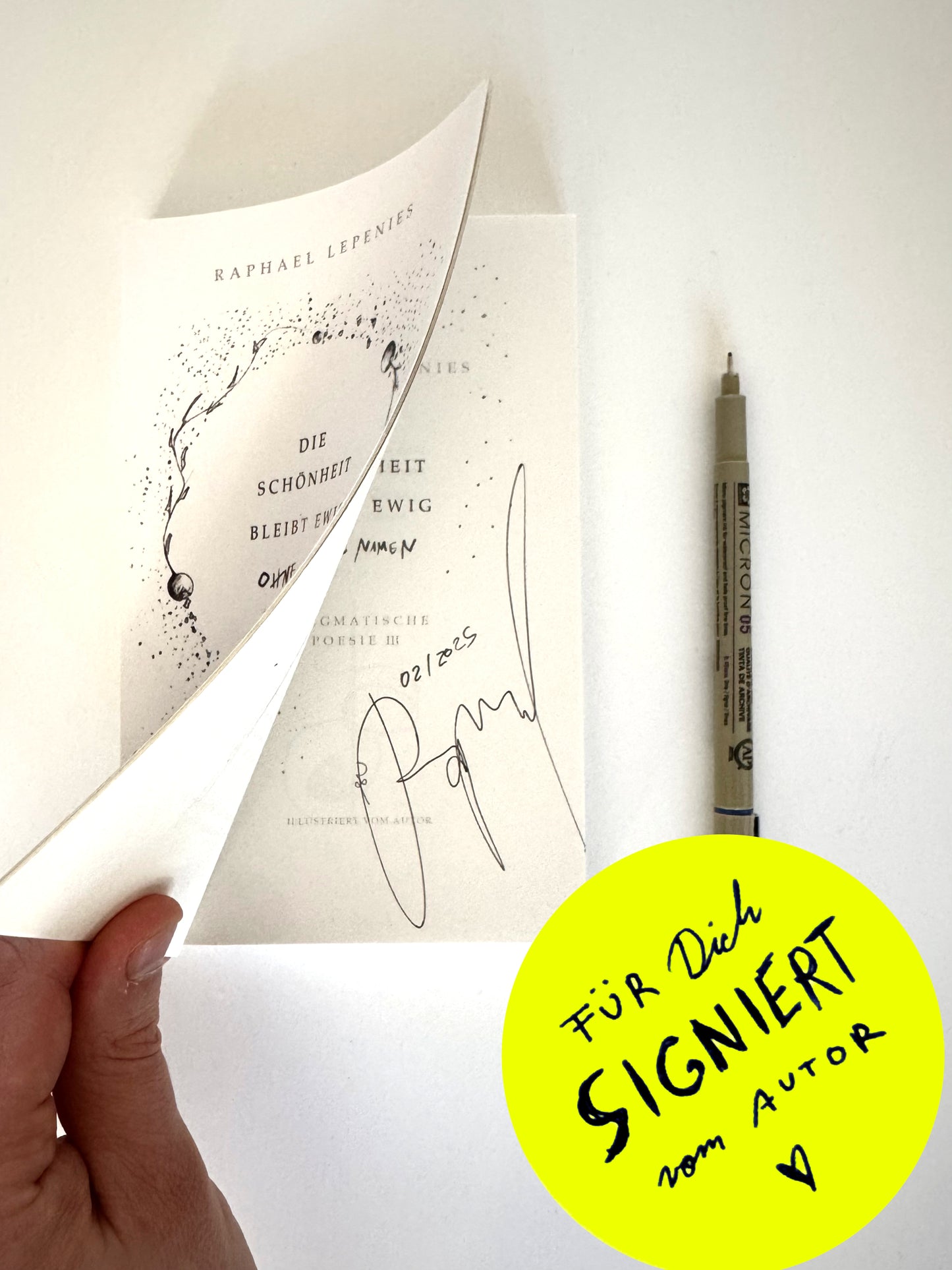 Bücher signieren lassen! (Nur mit zusätzlicher Buchbestellung möglich)