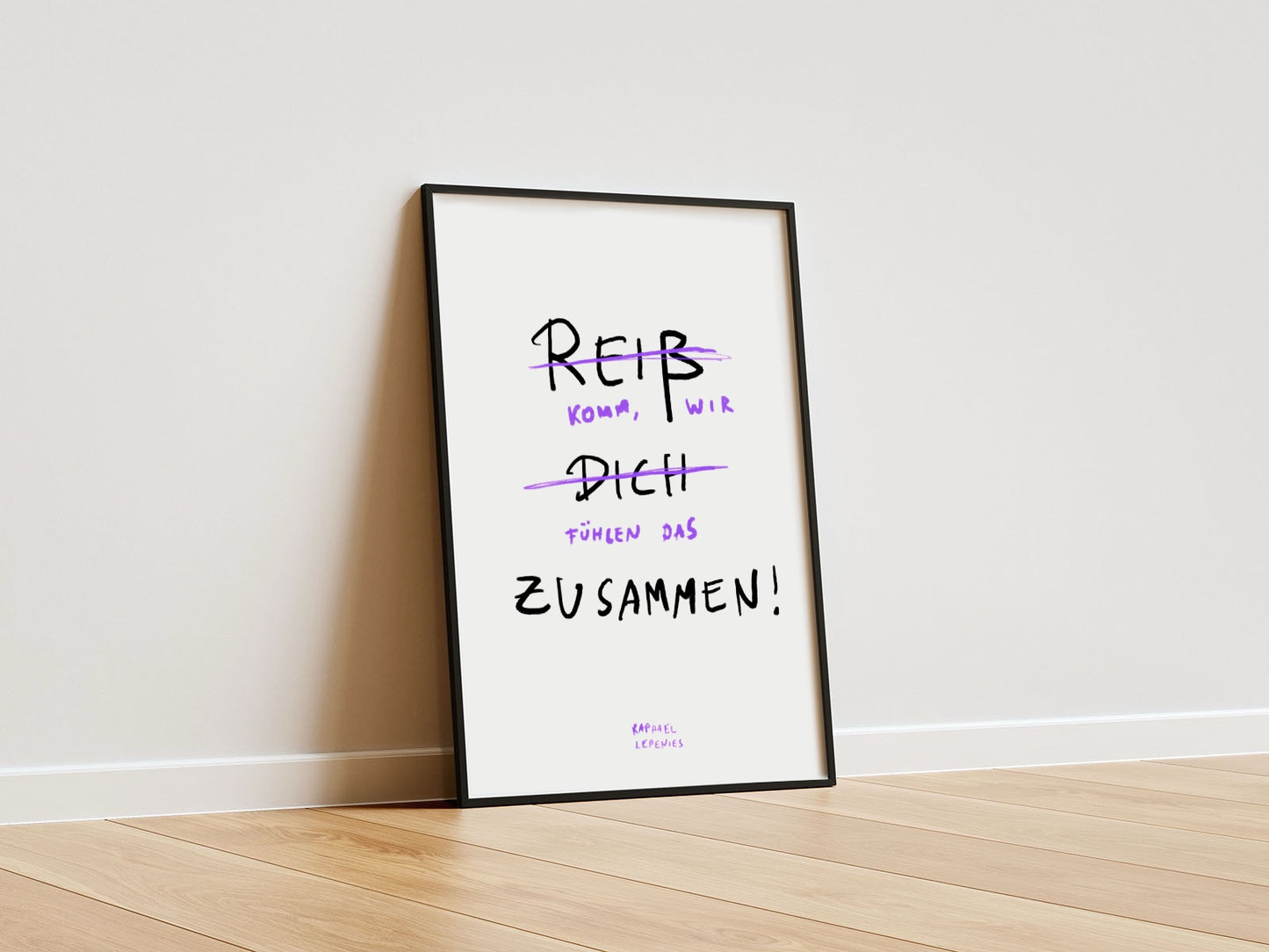 Art Print „Wir fühlen das zusammen“