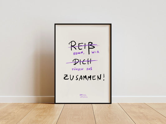 Art Print „Wir fühlen das zusammen“